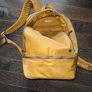 Lululemon Stylish Brown/Tan Backpack. Gently used.